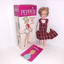 1964 Ideal Pos'n Pepper Tammy Family Doll G 9 E G 9 W 1 HTF Straight Leg In Box - $108.90