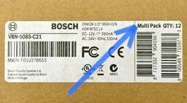 LOT of 12 Bosch VBN-5085-C21 AN 5000 960H Analog Indoor WDR Box Camera N... - $1,288.40