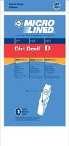 Home Care Products 450650 Dirt Devil Type D MicroLined Vacuum Cleaner Ba... - $18.94