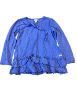Naartjie Kids Girls Vintage XL 7 Years Long Sleeve Ruffle Bottom Blouse - $16.05 CAD