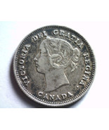 1891 CANADA FIVE CENT VICTORIA KM 2 EXTRA FINE XF EXTREMELY FINE EF ORIG... - $48.00