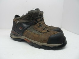 Timberland PRO Men&#39;s Alloy Toe Mid Work Boots Brown/Black - £19.98 GBP