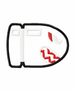 Bullet Super Mario Brothers Machine Embroidery Applique Design - $75.58 MXN