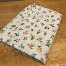 Vintage JCPenney Spring Floral Flat Twin Sheet Cotton Blend Small Flowers - $370.47 MXN