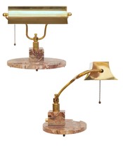 Unique Art Deco Design Desk Lamp &quot; Barclays Desk Brass Lamp Vintage - $15,123.80 MXN