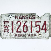  United States Kansas Permanent Power Unit License Plate PWR 126154 - £14.91 GBP