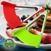 Clever Tongs 2 in 1 Spatula Kitchen Silicone Non Stick Heat Resistance Non Toxic - £8.69 GBP+