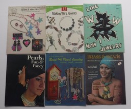 Jewelry Making Caft books / booklets Lot of 6 Pearls Fun and Fancy Brass... - $9.49