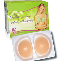 Boobs in a Box Silicone Breast Enhancers Inserts (Nude)- Large - £15.72 GBP