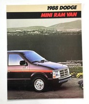 1988 Dodge Mini Ram Van Dealer Showroom Sales Brochure Guide Catalog - £7.47 GBP
