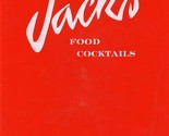 Jack&#39;s Food Cocktails Menu McDowell &amp; Glendale Ave Phoenix Arizona 1960&#39;s - £29.98 GBP