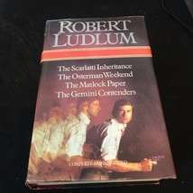 Robert Ludlum FOUR COMPLETE NOVELS :   Scarlatti Inheritance; Osterman W... - $39.66