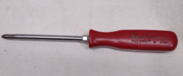 Snap On Phillips Red Handle Screwdriver 7.75&quot; Model SSDZ42  USA pozi drive VTG - £15.81 GBP