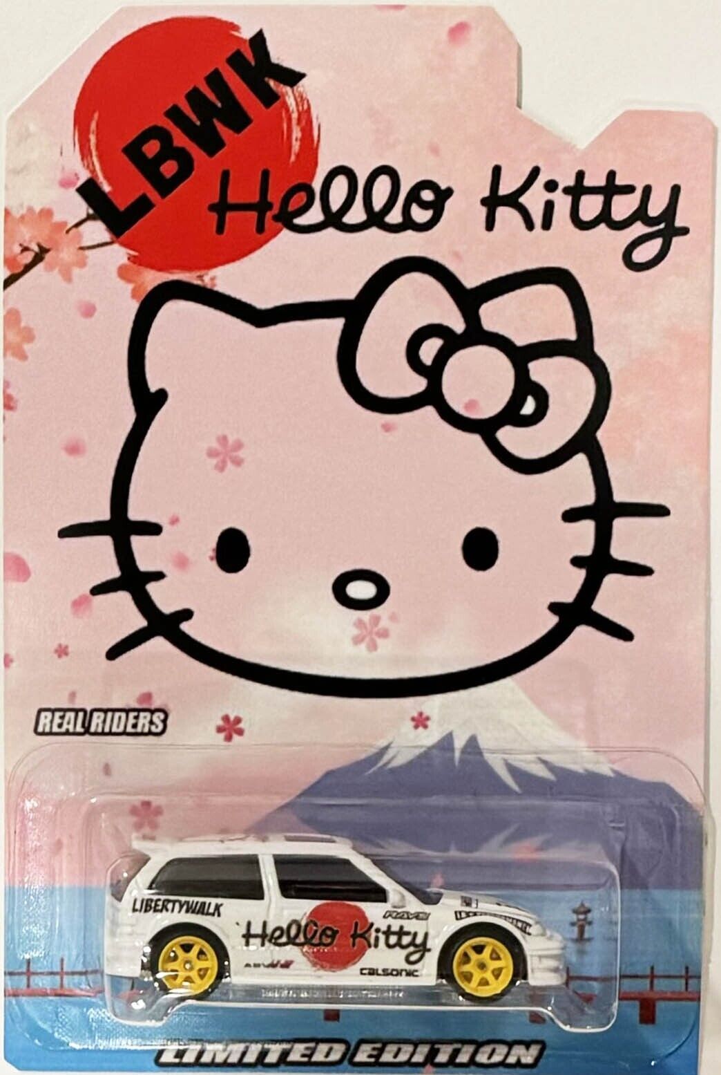 Honda Civic EG CUSTOM Hot Wheels Hello Kitty LBWK Series w/Real Riders ...