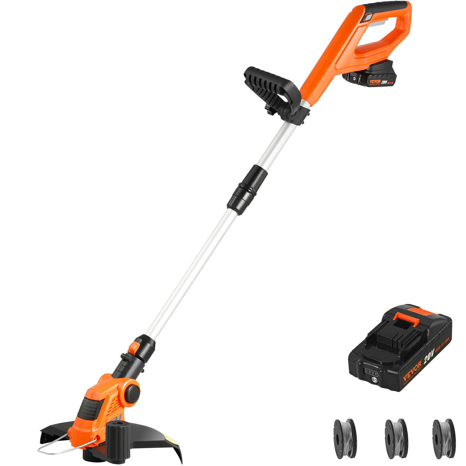 Primary image for VEVOR Cordless String Trimmer 12" 20 V 4Ah Battery Powered Weed Eater Auto Feed