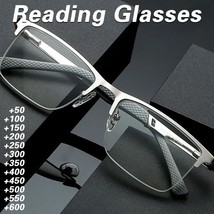 Gafas Lectura Hombre Lentes Negocios Marco Metal Opticas Antiluz Azul Pr... - $20.98