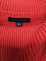 Tommy Hilfiger Women's Large Ribbed Cowl-Neck Sweater Racing Red $ 79.50 Retail image 4