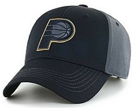 Indiana Pacers NBA Fan Favorite Blackball Black Tonal Hat Cap Men&#39;s Adjustable - £18.07 GBP