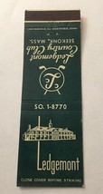 Vintage Matchbook Cover Matchcover Ledgemont Country Club Seekonk MA - £1.64 GBP
