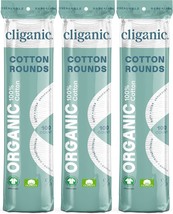 Cliganic Organic Cotton Rounds (300 Count) Makeup Remover Pads Hypoaller... - $442.94 MXN