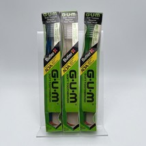 Lot 3 VTG Gum Butler  Soft Texture Regular Size Head Toothbrush 411 + Stimulator - £15.12 GBP