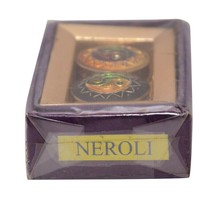 Handmade Neroli Fragrance Natural Solid Perfume 2 Mini Brass Jar Body Spray 4g - £7.75 GBP