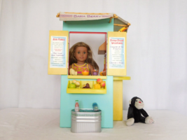 American Girl Lea&#39;s Fruit Stand Set 18&quot; Doll Playset + Lea Doll + Meet +... - £93.66 GBP