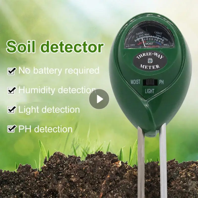 3 In1 Moisture light PH Meter Soil Water Acidity Humidity Light PH Test Garden P - £163.42 GBP