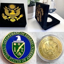 United States Department of Energy (DOE) Challenge Coin with velvet case - £15.81 GBP