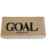 Stampin Up Rubber Stamp Goal Sports Theme Party Invitation Card Making Word - £3.19 GBP
