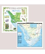 Florida National Park Bandanna 2-Pack Bundle Everglades Map Nature Facts... - $18.04