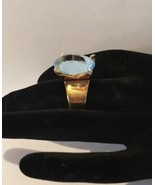 Vintage 18kt HGE ring by UNCAS  size 6.5  HUGE attention grabbing stone - £20.03 GBP