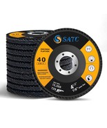 SATC Flap Discs 4-1/2 Inch 40 Grit Zirconia Grinding Wheel Type 29 - 10 ... - $27.21 CAD