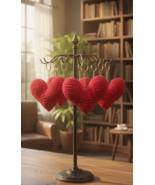 Handmade Crochet Heart Keychain – Cute Love Gift Accessory - $25.00