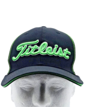 Titleist Golf Hat Cap Size Flex Fit S/M Embroidered Golfing White / Black - £7.69 GBP