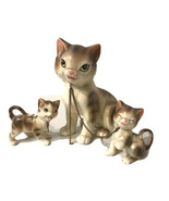 Vintage Lipper And Mann Chained Cat Family Made In Japan MCM Kitsch - €46,86 EUR