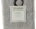 Wyndham One Grommet Window Panel 52x84in Fits 1.5in Rod Grey RN 18474 - $32.99