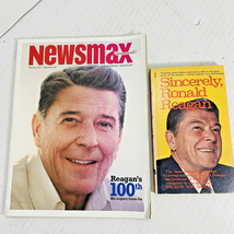 2 Sincerely Ronald Reagan Paperback Book Newsmax Magazine 100th Birthday Vintage - £5.94 GBP