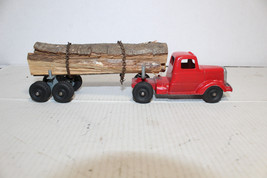 Tootsie Toy Red Semi Truck &amp; Custom Log load Trailer - $24.99