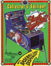 Slugfest Pinball FLYER Baseball Pitch Bat Game Vintage Retro Art Promo UNUSED - £16.14 GBP