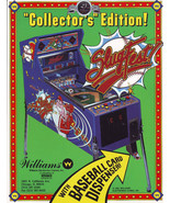 Slugfest Pinball FLYER Baseball Pitch Bat Game Vintage Retro Art Promo U... - £16.26 GBP