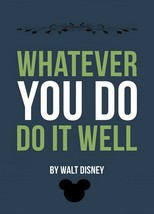 Do It Well by Barbara Snyder Walt Disney Quote Micky Mouse Ears Canvas 12x16 - £86.00 GBP
