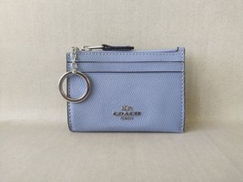 Coach Mini Skinny ID zip Card Case in cross grain leather T 9141 - $34.75