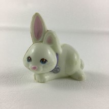 Littlest Pet Shop White Bunny Rabbit Purple Collar Figure Vintage 1993 Kenner - £10.07 GBP