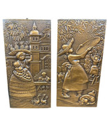 LUDOVICO COBRARTE COPPER ART PLAQUES from BRAZIL lot of 2 Free Shipping - €32,22 EUR