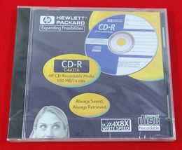 O) Hewlett Packard CD Recordable Media CD-R C4437A 650 MB/74 Minutes - $3.95