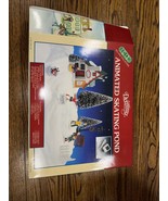 Vintage Lemax Village Collection Skating Pond Christmas Holiday 1995 - $24.75