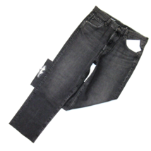 NWT Adriano Goldschmied AG Alexxis Crop in Shadow Black Straight Jeans 31 - £87.26 GBP