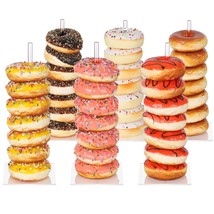 Donut Stand Bagel Stand 6 Pack, Acrylic Doughnut Holder, Clear Donut Display Sta - £14.94 GBP