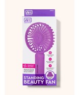 ABSOLUTE HOT RECHARGABLE LIGHT WEIGHT STANDING BEAUTY FAN #APBF14 PURPLE - $6.82 CAD